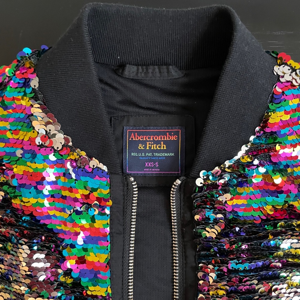 Abercrombie & Fitch Sequin Bomber